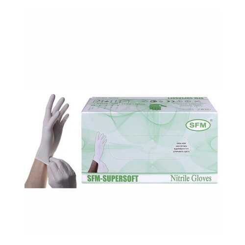 Перчатки медицинские SFM Hospital Products SUPERSOFT L голубой 100 пар в Фармаимпекс