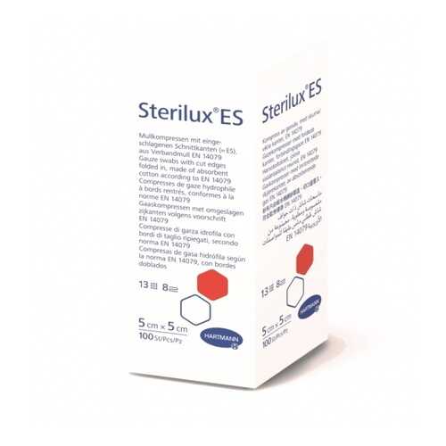 Салфетки Sterilux ES марлевые нестерильные 13 нитей и 8 слоев 5 х 5 см 100 шт. в Фармаимпекс