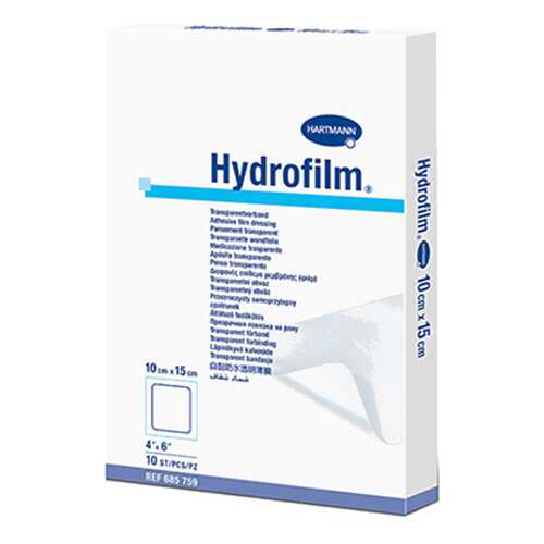 Самофиксирующаяся повязка HARTMANN Hydrofilm прозрачная 10 см х 15 см 10 шт. в Фармаимпекс