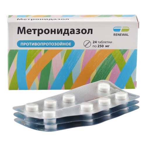 Метронидазол таблетки 250 мг 24 шт. в Фармаимпекс