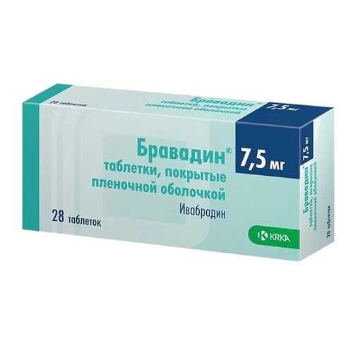 Бравадин таблетки, покрытые пленочной оболочкой 7,5 мг №28 в Фармаимпекс