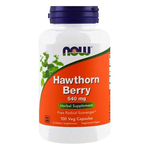 Для сердца и сосудов NOW Hawthorn Berry 540 мг 100 капсул в Фармаимпекс