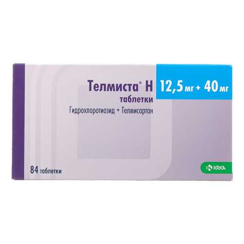 Телмиста Н таблетки 12,5 мг+40 мг №84 в Фармаимпекс