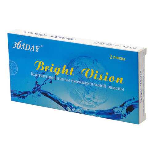 Контактные линзы 365Day Bright Vision 2 линзы R 8,6 -2,25 в Фармаимпекс