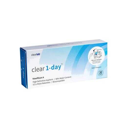 Контактные линзы ClearLab Clear 1-Day 30 линз R 8.7 -00,75 в Фармаимпекс