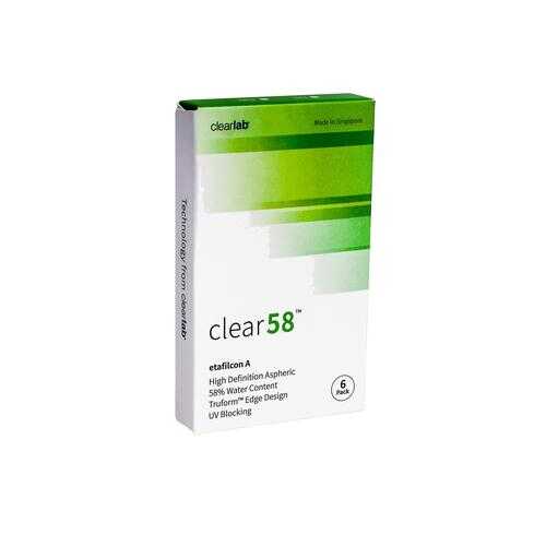 Контактные линзы ClearLab Clear 58 6 линз R 8.3 -01,25 в Фармаимпекс