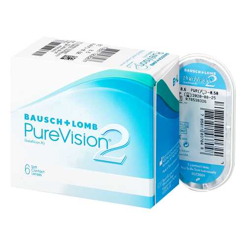 Контактные линзы PureVision 2 6 линз -2,75 в Фармаимпекс