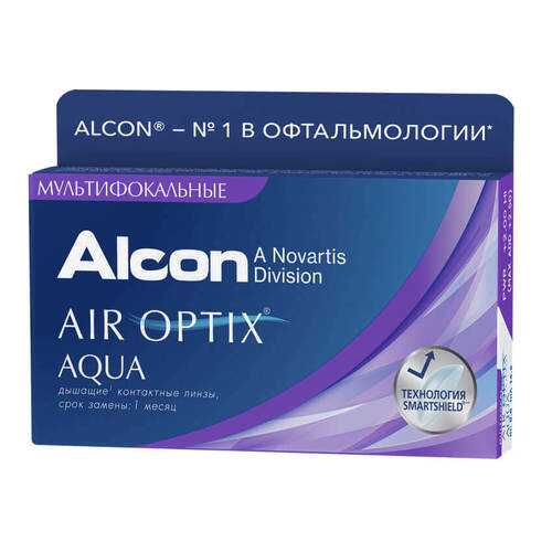 Контактные линзы Air Optix Aqua Multifocal 3 линзы high -8,00 в Фармаимпекс