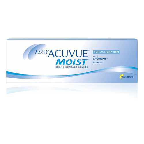 Контактные линзы 1-Day Acuvue Moist for Astigmatism 30 линз -5,25/-0,75/60 в Фармаимпекс