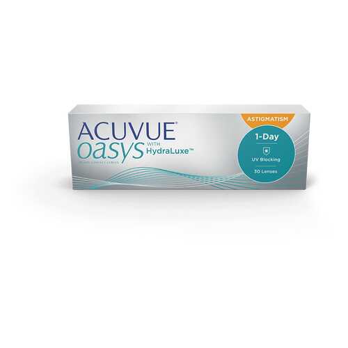 Контактные линзы Acuvue Oasys 1-Day with HydraLuxe for Astigmatism 30 линз -4,00/-2,25/110 в Фармаимпекс