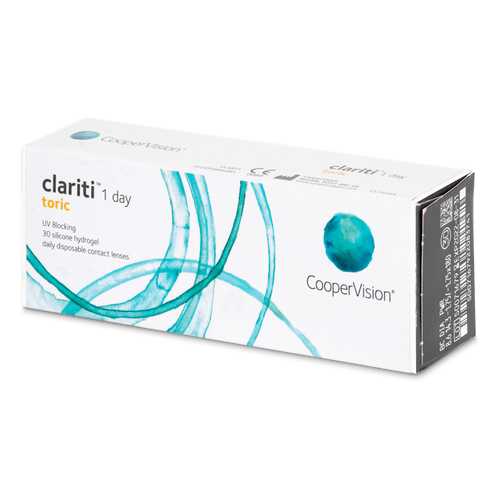 Контактные линзы Clariti 1 day toric 30 линз R 8,6 -0,50/-2,25/180 в Фармаимпекс