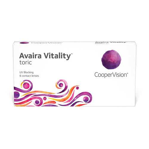 Линзы контактные CooperVision Avaira Vitality toric 6 шт. -2,75/1,25/170 в Фармаимпекс