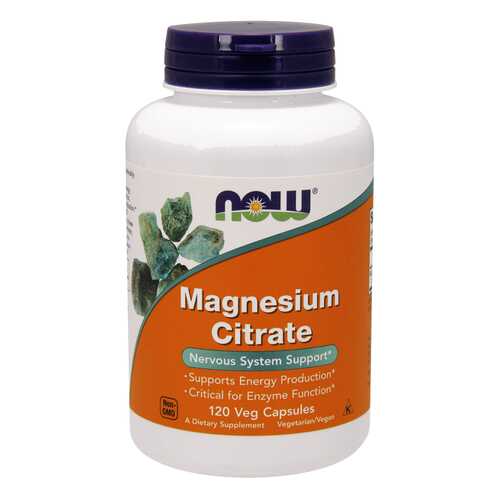 Магний NOW Magnesium Citrate Caps 120 капс. без вкуса в Фармаимпекс