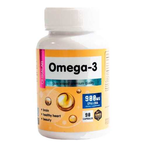 Омега-3 рыбий жир Chikalab Omega-3 900 мг капсулы 90 шт. в Фармаимпекс