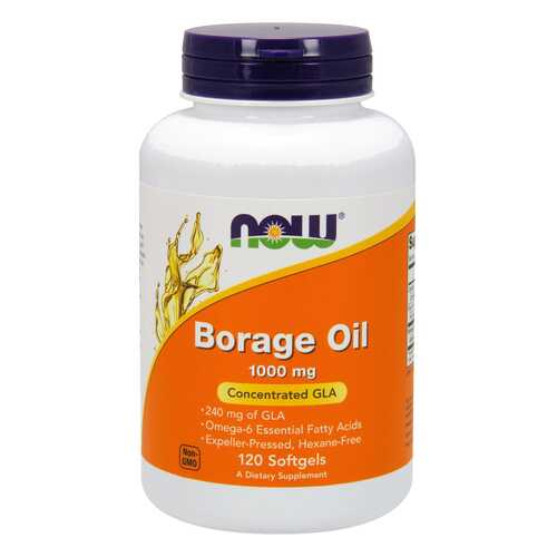 Другие масла и жиры NOW Borage Oil 60 капс. в Фармаимпекс