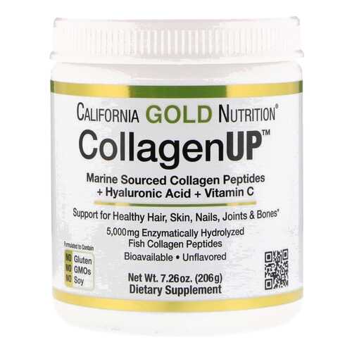 CollagenUP + Hyaluronic Acid + Vit C California Gold Nutrition 5000 мг 206 г в Фармаимпекс