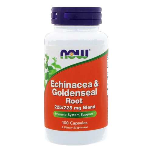 Добавка для иммунитета NOW Echinacea & Goldenseal Root Blend 100 капс. в Фармаимпекс