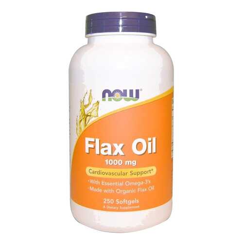 Льняное масло NOW Flax Oil 250 капс. в Фармаимпекс
